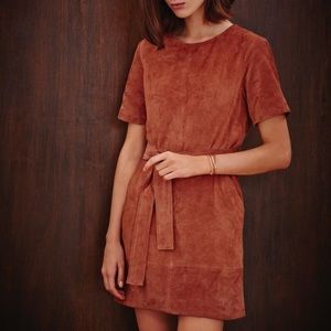 TTYA x Long Tall Sally 100% Suede Leather Dress 12